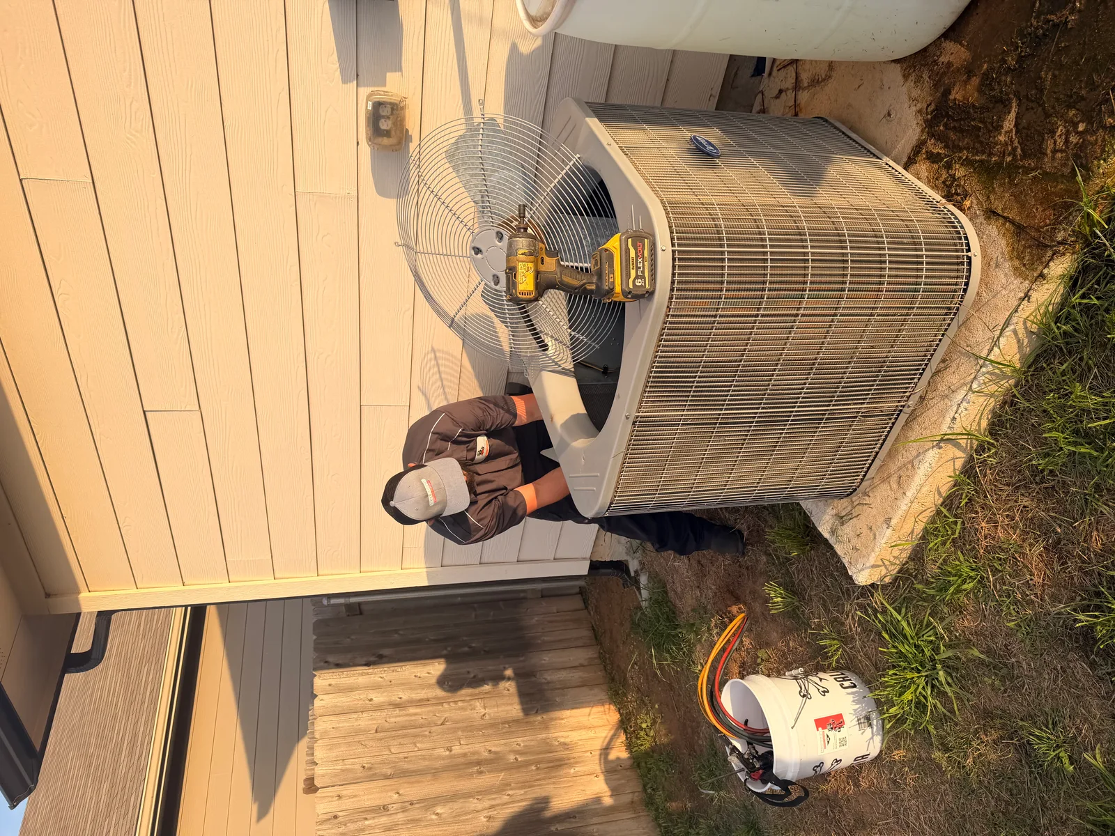 Moorhead ductless mini split installation job near Bandera