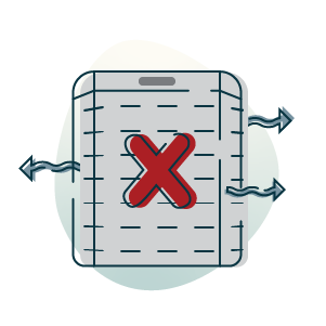 A homeowner standing in front of their air conditioning vent, looking frustrated as warm air blows out.