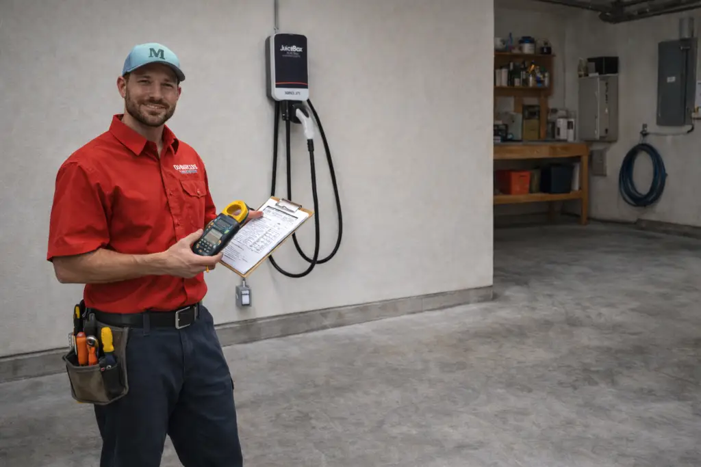 Moorhead Service Company licensed electrician team in Seguin TX — EV charger installation and electrical services